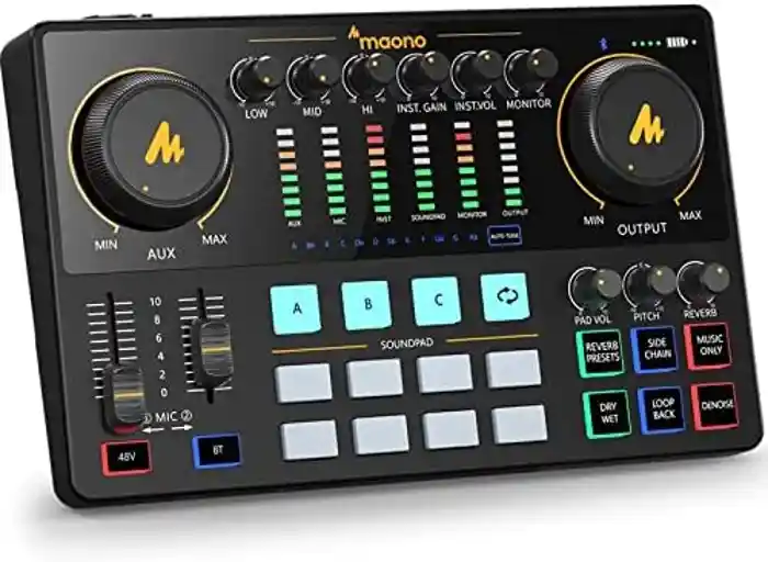 MAONO Maonocaster AM200 Lite Portable All-In-One Podcast Production Studio